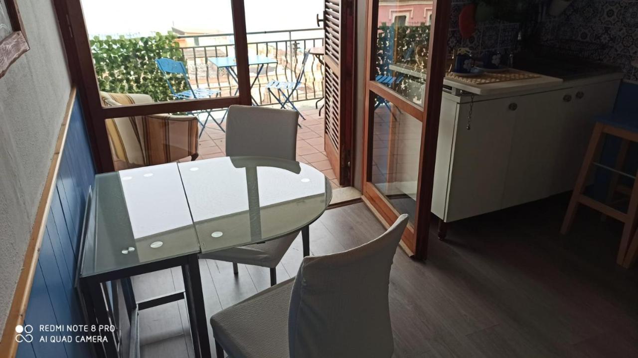 "Sea-See" Studio Taormina Center - Bellissima Vista Mare - Corner Kitchen Buitenkant foto